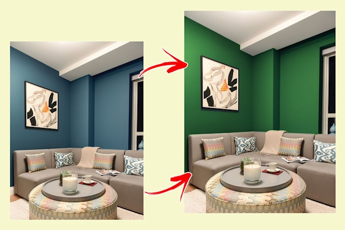 change your room colors ,wallpapers ,panels repaint interior and exterior