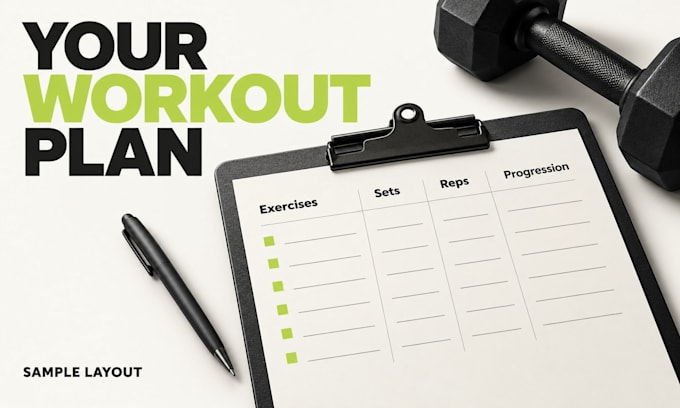 create your custom workout plan for home or gym