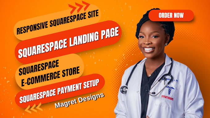 design squarespace website, redesign and update squarespace website