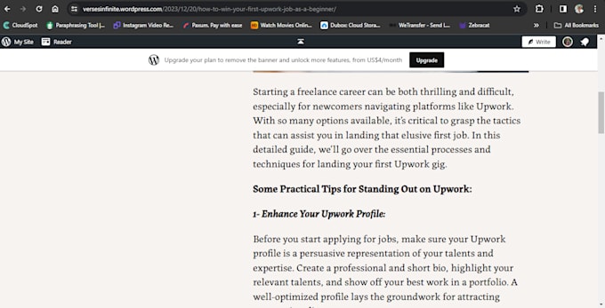 do online content writing