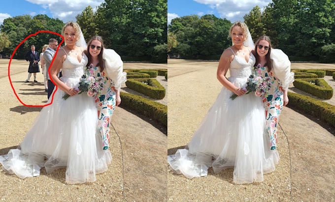do add or remove person or object remove and edit photo