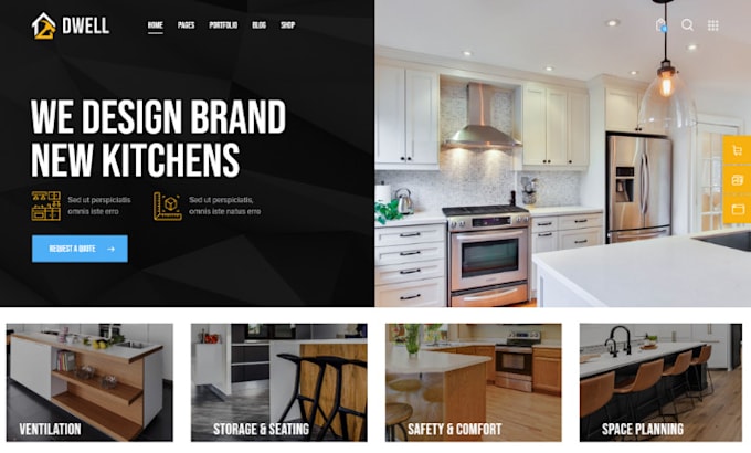 design home improvement website home builder website construction website