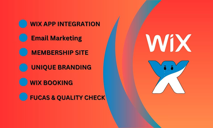 create wix landing page or redesign wix or customization