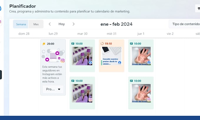 schedule posts on social media accounts