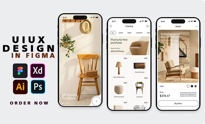 Design custom ui ux design for mobile app using figma, website ui ux ...