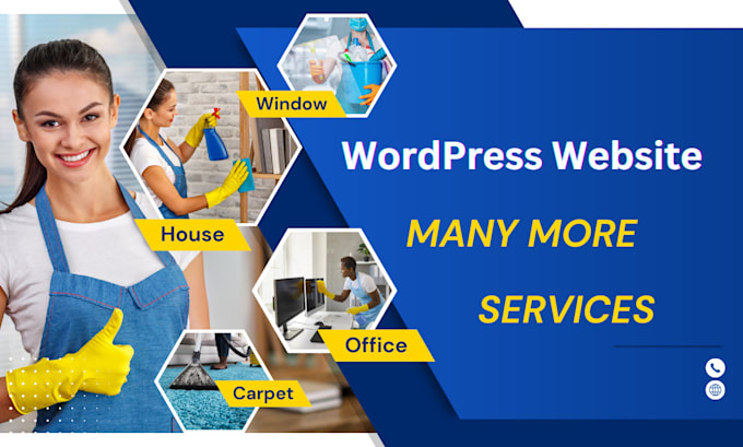 Create a professional cleaning service calendar booking website by