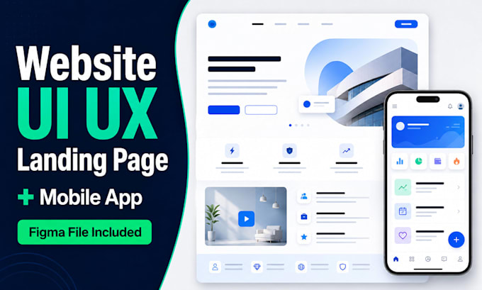 do figma website UI UX and landing page design
