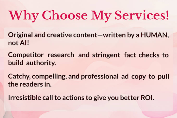 write ad copy for facebook, instagram, google ads, or tiktok