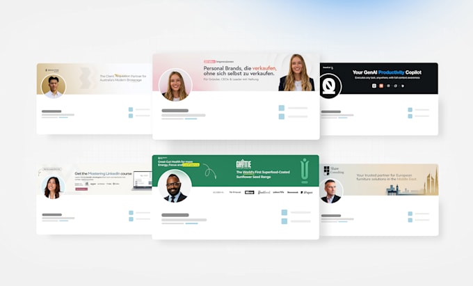 design a professional linkedin banner