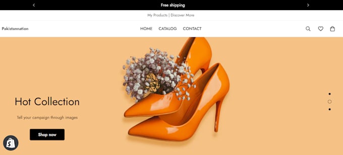 build a professional shopify store design for your bussiness