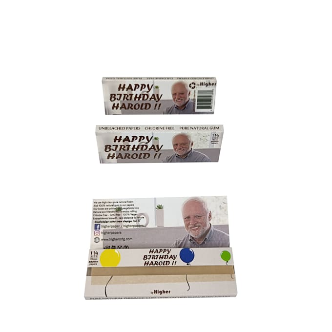 manufacture, and deliver your custom design rolling papers packaging