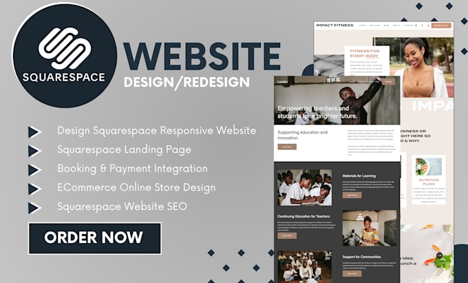 build modern squarespace website design redesign squarespace
