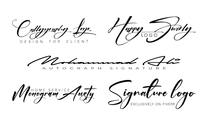 design signature, handwritten, autograph, cursive, scripted logo