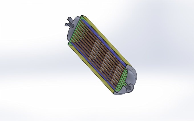 make heat exchangers at solid works