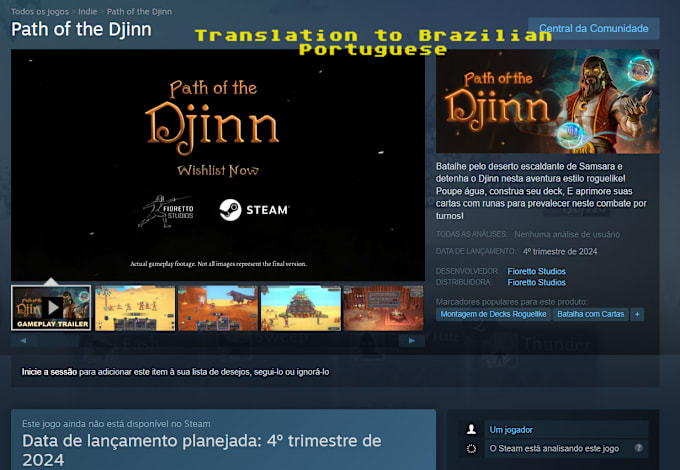 translate your game or app to brazilian portuguese