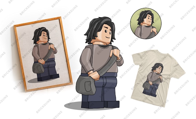 draw a custom minifigure illustration from your pose