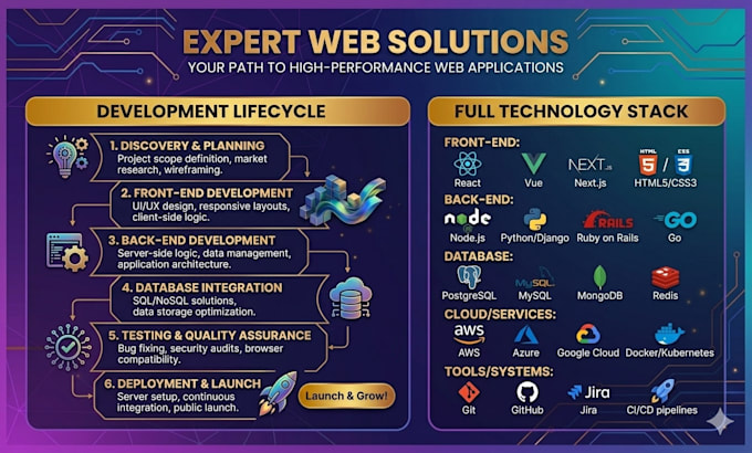 build website development, business website design or custom website development