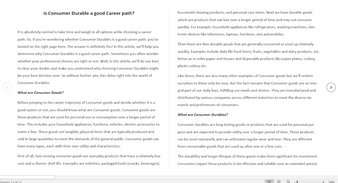 write web content and blog articles with SEO optimized words