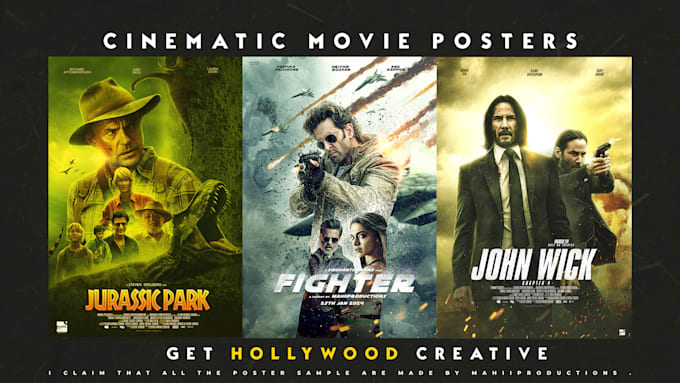 design a movie poster for you