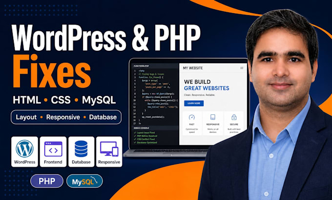 fix PHP codeigniter mysql javascript bugs and errors in your web application