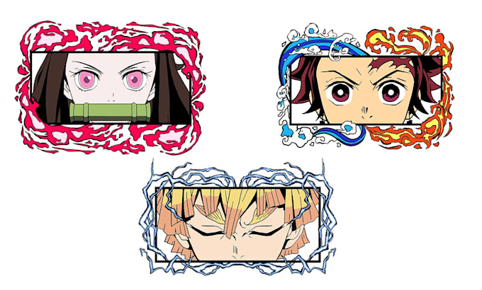 create an anime design for embroidery