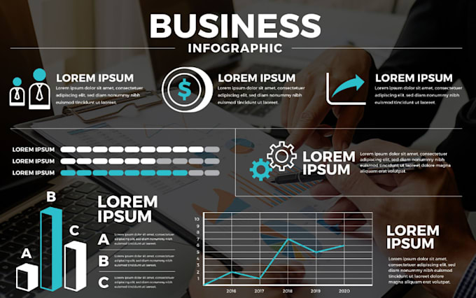 create professional business info graphic, flow process