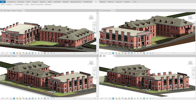 do detail 2d,3d bim modelling in revit