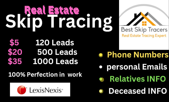 do real estate skip tracing and llc skip tracing in bulk