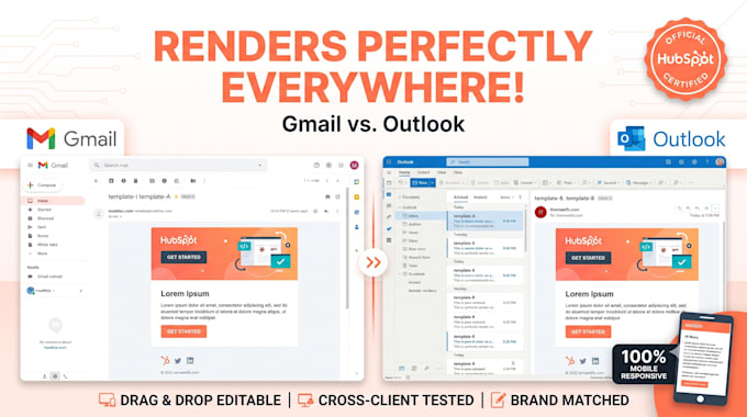 design a responsive hubspot email template