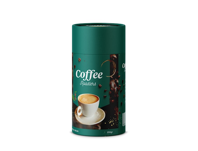 design premium tea or coffee label and packaging box