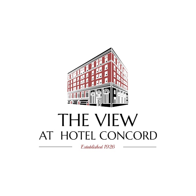 create modern luxury hotel concord logo design for you