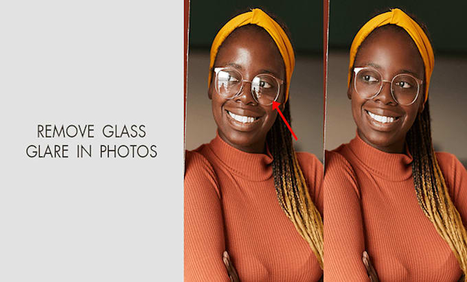 remove reflection and glare from glasses