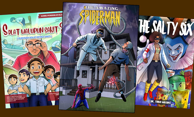 create custom comic book cover art