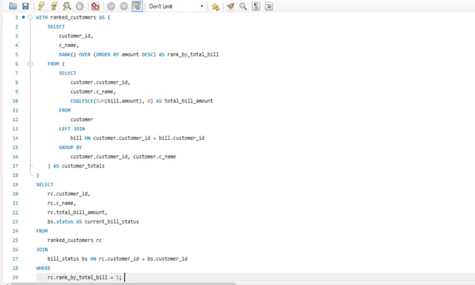 solve complex sql queries