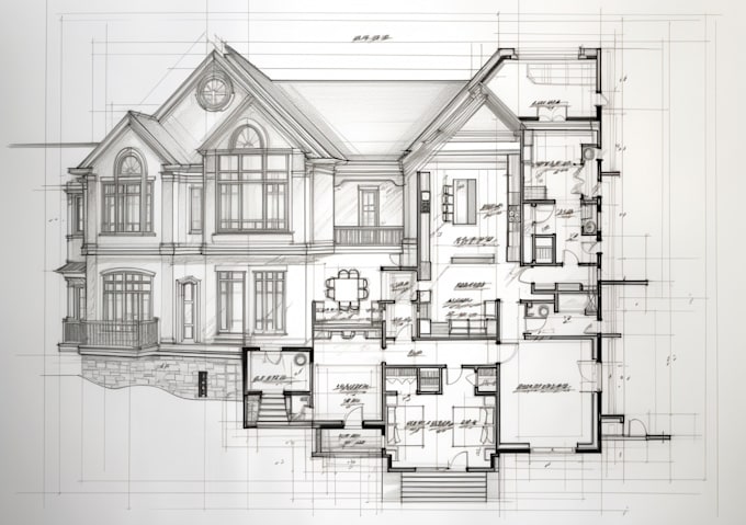 do architectural sketchup 2d  floor plans for you