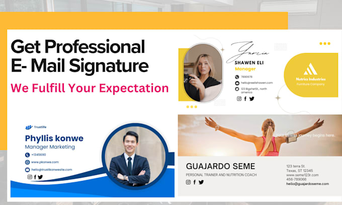 create a professional gmail signature with HTML