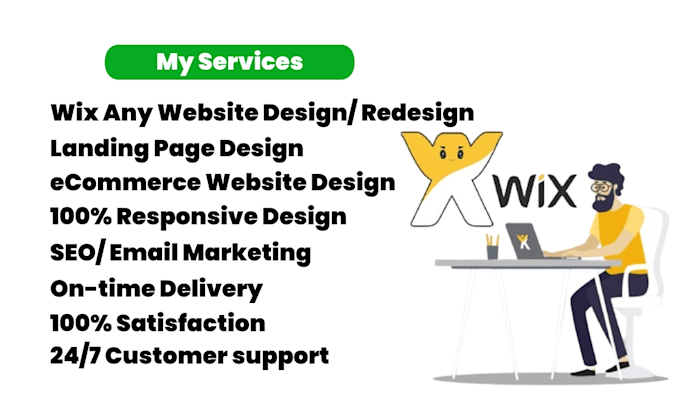 do wix website design and redesign with responsive design