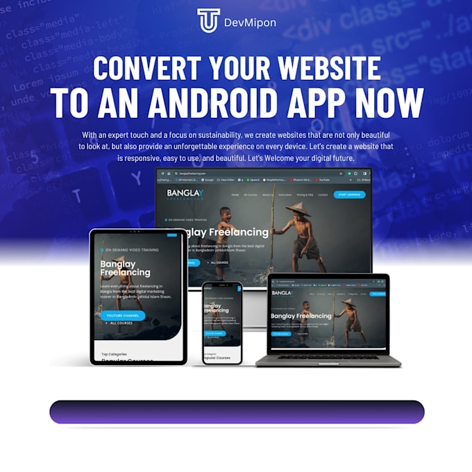 convert website into android app within 24 hours