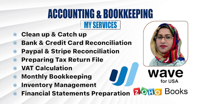 do bookkeeping reconciliation category reporting with wave apps