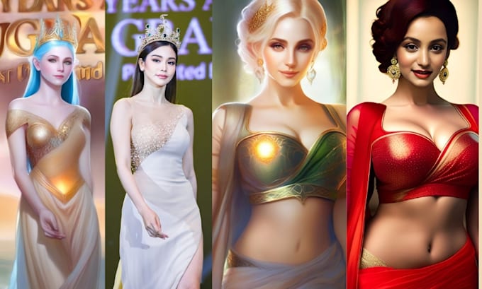 design ai character art and imaginative panting