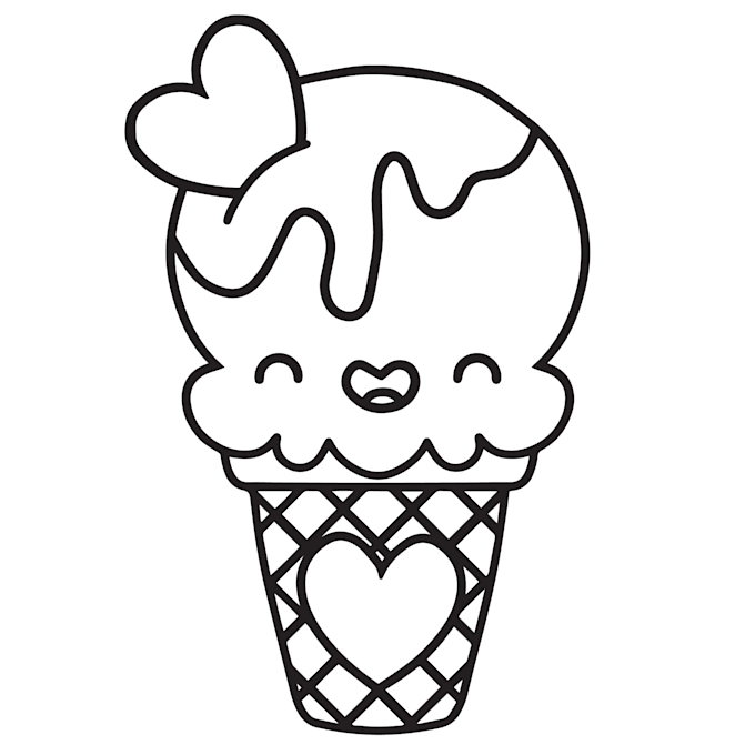 create bold, easy and cute coloring book