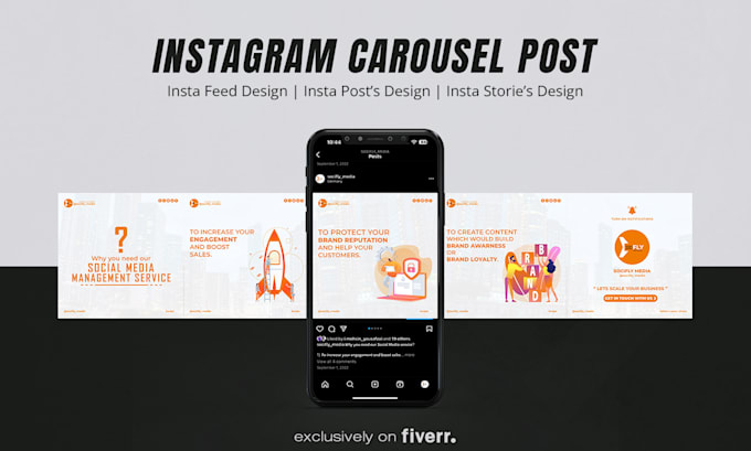 design professional social media carousel posts for instagram
