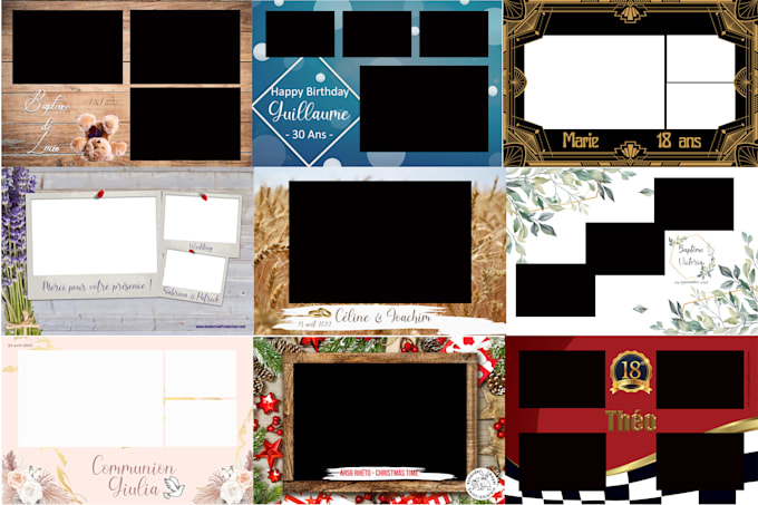 create a personalized photobooth template