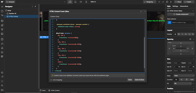 write custom code in webflow and fix webflow issues in your website