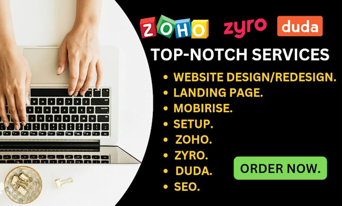 create website with zoho, zyro, duda, mobirise, motocms, wix