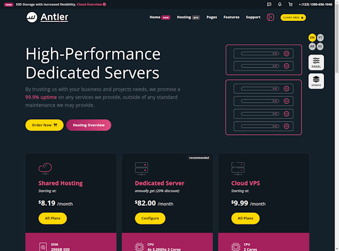professional whmcs template design and customization