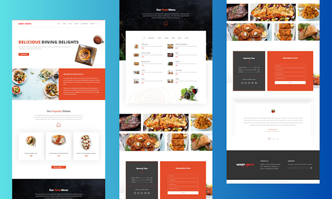 create a restaurant or catering website with online orders