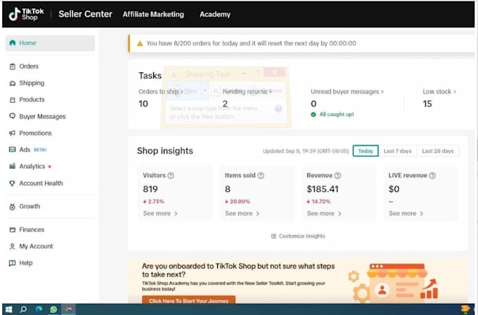 setup and manage tiktok shop ads affiliates to grow your store fast