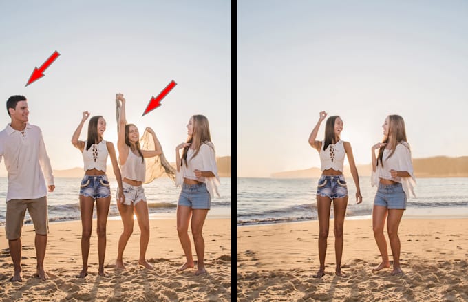 remove background or remove object, text,and people from any photo and iamge