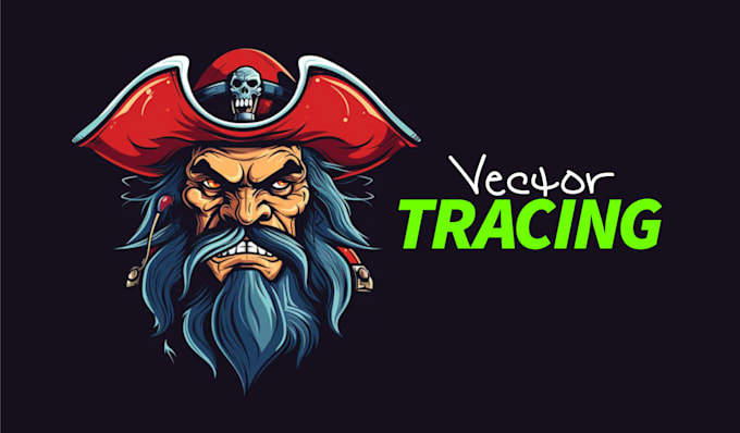 vector tracing, redraw, raster to vector recreate, trace logo